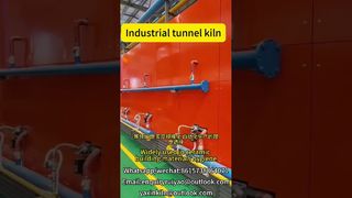 Four tunnel à haute température #kilnmanufacturer #tunnelkiln #brickfactory#madeinchina #kilnfired