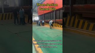 Four tunnel à trois sections #kilnmanufacturer #brickfactory #tunnelkiln#brickkiln #claybricks