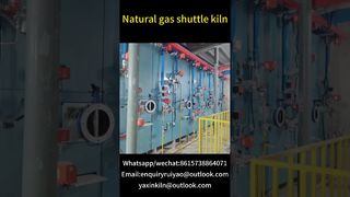 Four à navette au gaz naturel #kilnmanufacturer #tunnelkiln #brickfactory#ceramics #gaskiln